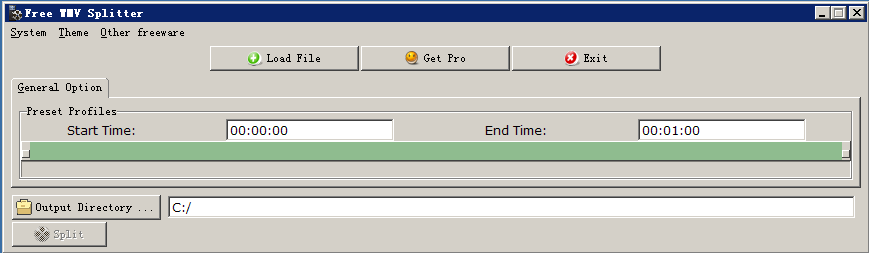 Windows 7 Free WMV Splitter 2.0.1 full
