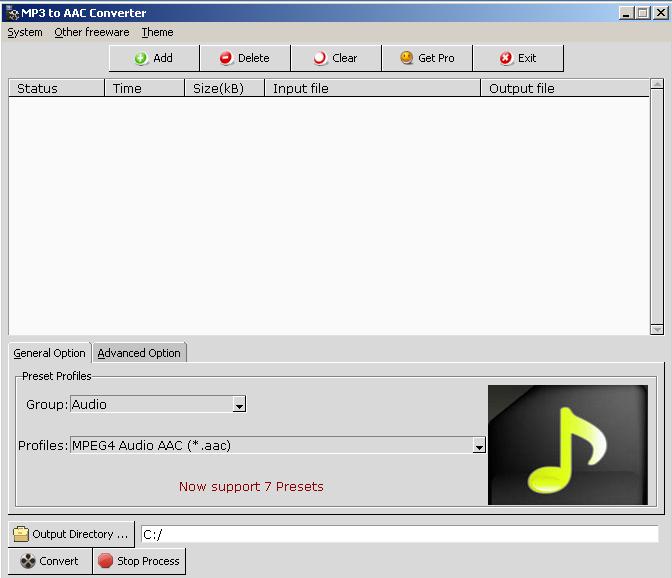 MP3 to AAC Converter 2.0.1 full