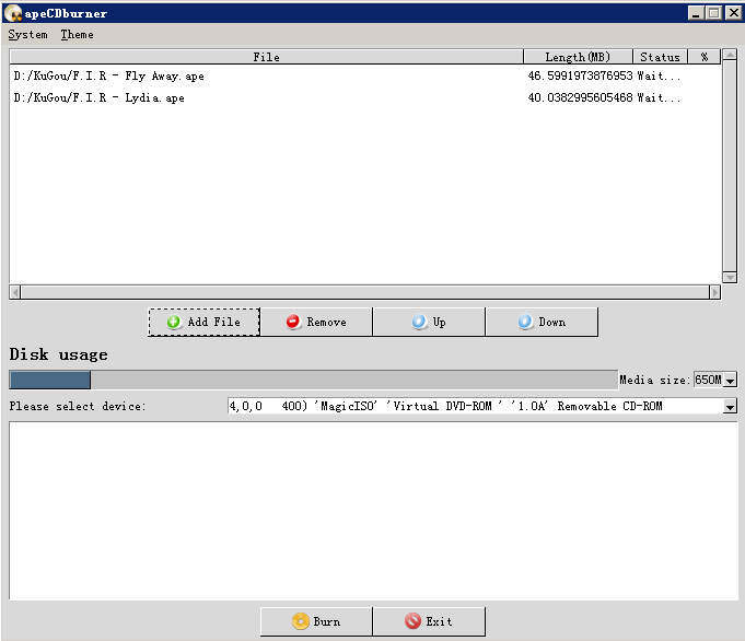 Windows 7 apeCDburner 1.0.1 full
