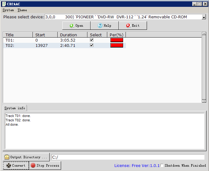 CDA AAC Converter image