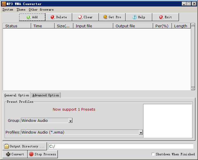 MP3 WMA Converter Express screenshot